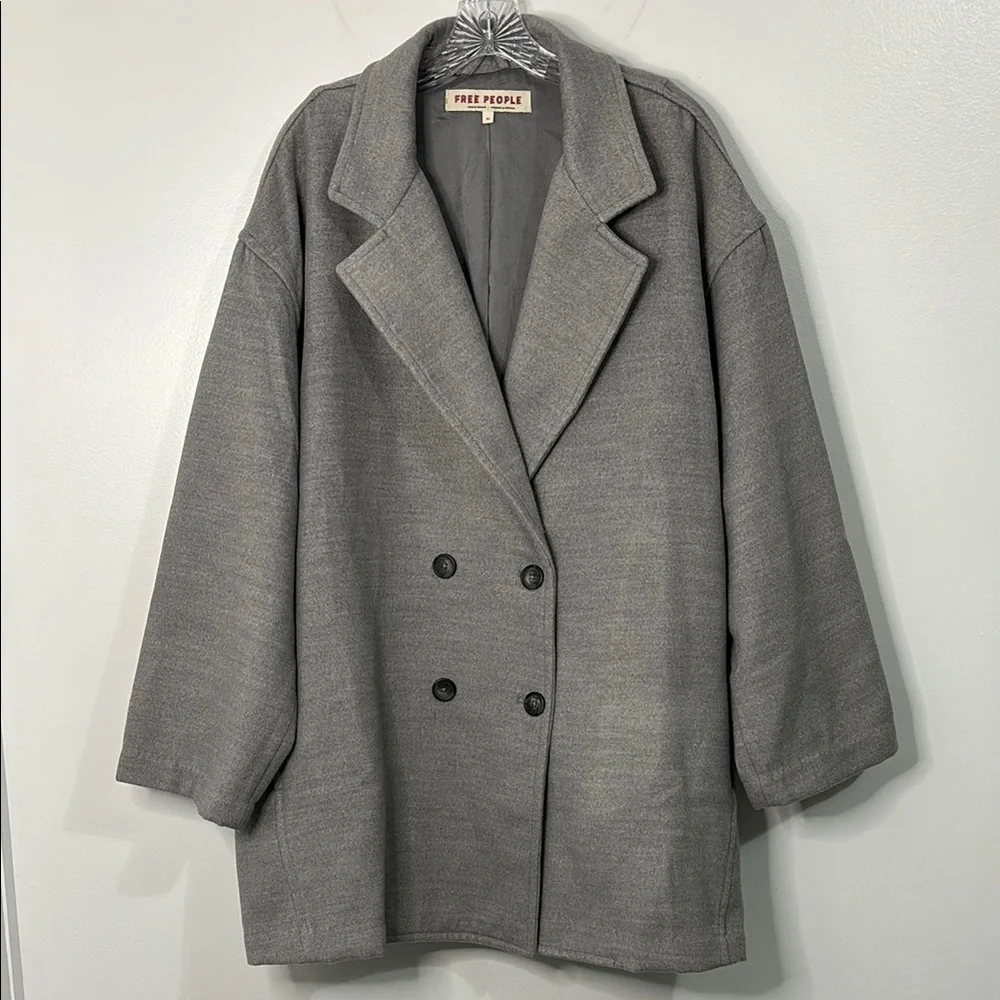 Free People Hannah Oversized Blazer Jacket Size XL - Picture 1 of 6